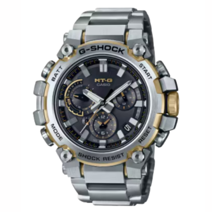 Casio G-Shock MTG-B3000D-1A9DR Light and Shadow Stainless Steel Strap Analog Men Watch